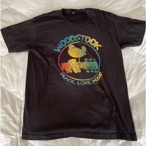 Woodstock Peace. Love. Music Tee Sz Large